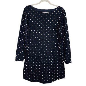 La Vie Rebecca Taylor Polka Dot Shift Dress Women’s Size Medium Black Gold